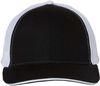 Am image of a Custom Valucap SandwichTrucker Cap in Black/White!