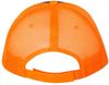 Am image of a Custom Valucap SandwichTrucker Cap in Charcoal/Neon Orange!