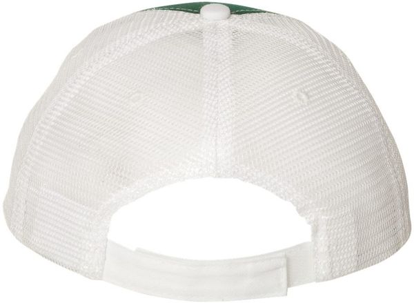 Am image of a Custom Valucap SandwichTrucker Cap in Dark Green/White!