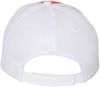 Am image of a Custom Valucap SandwichTrucker Cap in Orange/White!