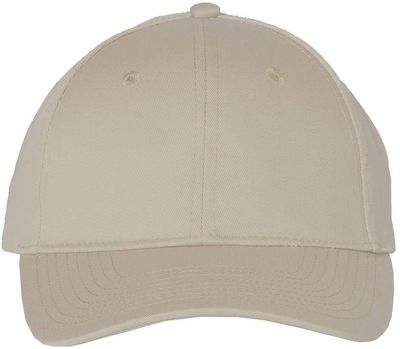 Am image of a Custom Valucap Lightweight twill Cap in Khaki!