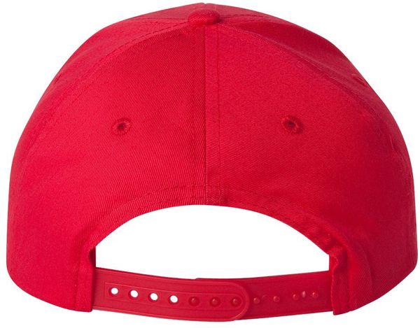 Am image of a Custom Valucap Lightweight twill Cap in Red!