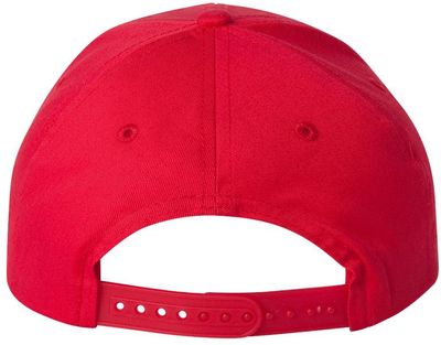 Am image of a Custom Valucap Lightweight twill Cap in Red!
