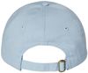 Am image of a Custom Valucap Adult Bio Washed Classic Dad's Cap in Baby Blue!
