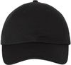 Am image of a Custom Valucap Adult Bio Washed Classic Dad's Cap in Black!