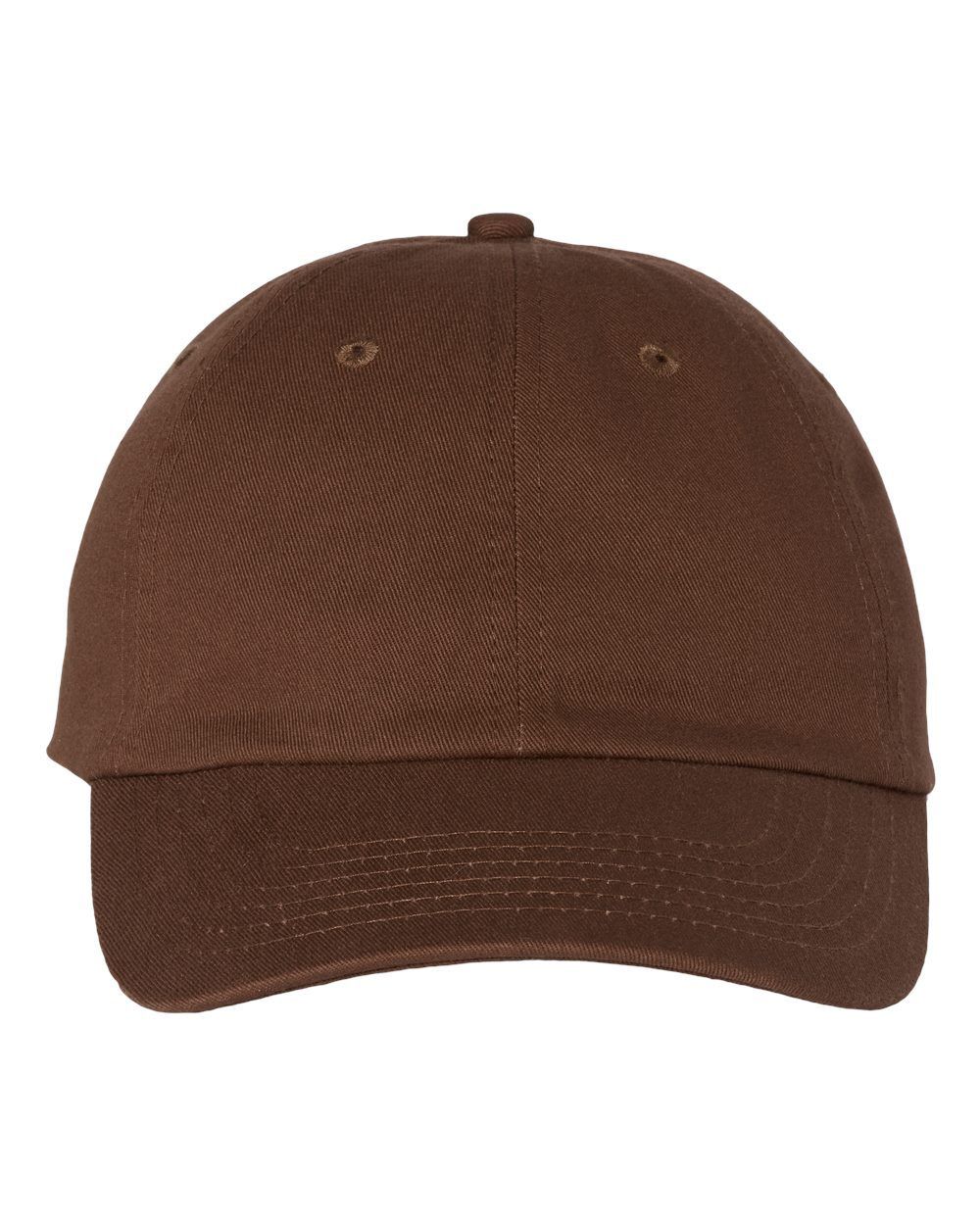 Valucap Adult Bio Washed Classic Dad's Cap in Brown