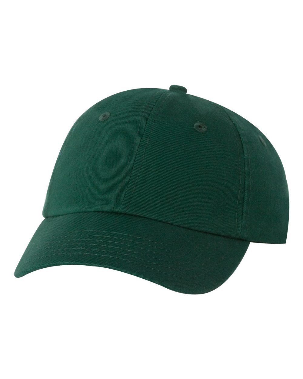Valucap Adult Bio Washed Classic Dad's Cap in Forest Green