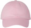 Am image of a Custom Valucap Adult Bio Washed Classic Dad's Cap in Light Pink!