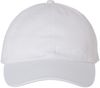 Am image of a Custom Valucap Adult Bio Washed Classic Dad's Cap in White!