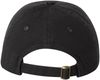 Am image of a Custom Valucap Small Fit Bio Washed Dad's Cap in Black!