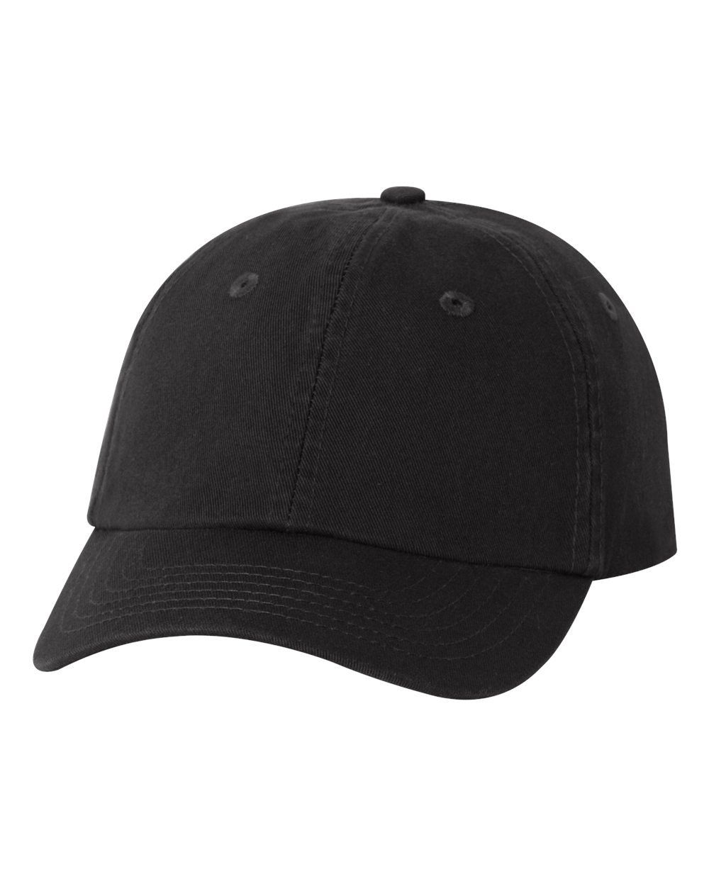 Valucap Small Fit Bio Washed Dad's Cap in Black