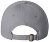Am image of a Custom Valucap Small Fit Bio Washed Dad's Cap in Grey!