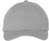 Am image of a Custom Valucap Small Fit Bio Washed Dad's Cap in Grey!