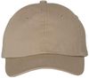 Am image of a Custom Valucap Small Fit Bio Washed Dad's Cap in Khaki!