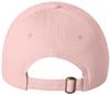 Am image of a Custom Valucap Small Fit Bio Washed Dad's Cap in Pink!