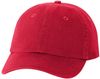 Am image of a Custom Valucap Small Fit Bio Washed Dad's Cap in Red!