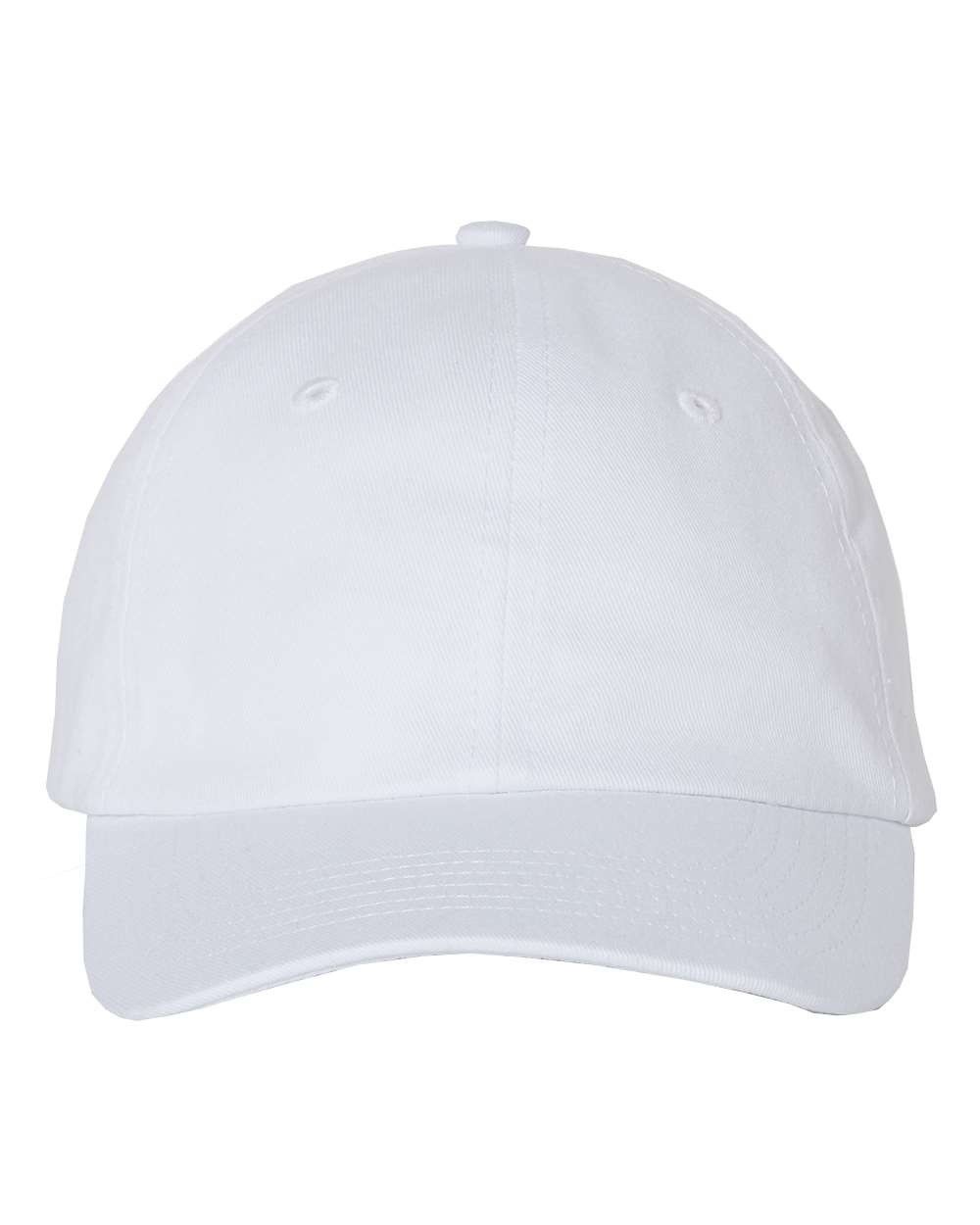Valucap Small Fit Bio Washed Dad's Cap in White