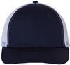 Am image of a Custom Valucap Mesh Back Trucker Cap in Navy/White!