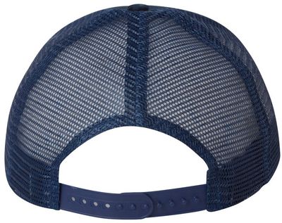 Am image of a Custom Valucap Mesh Back Trucker Cap in Navy!