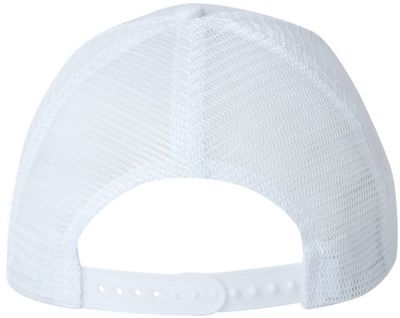Am image of a Custom Valucap Mesh Back Trucker Cap in White!