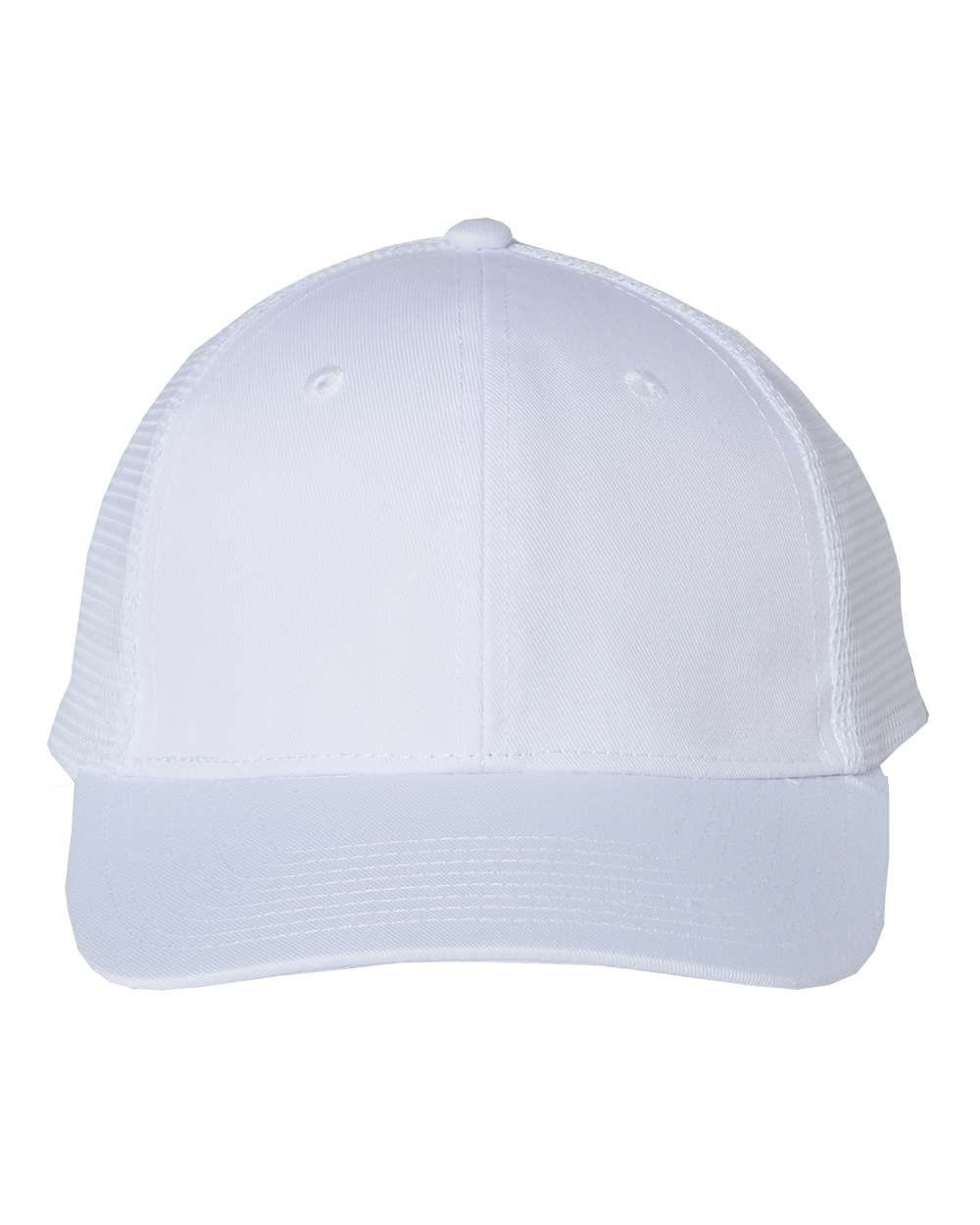 Valucap Mesh Back Trucker Cap in White
