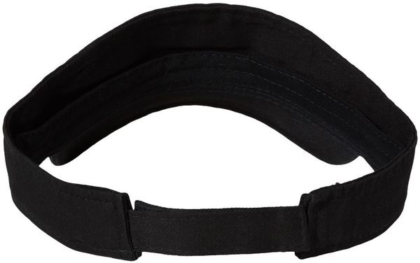 Am image of a Custom Valucap Bio Washed Visor in Black!
