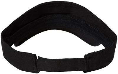 Am image of a Custom Valucap Bio Washed Visor in Black!