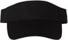 Am image of a Custom Valucap Bio Washed Visor in Black!