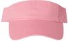 Am image of a Custom Valucap Bio Washed Visor in Pink!