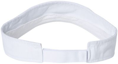 Am image of a Custom Valucap Bio Washed Visor in White!