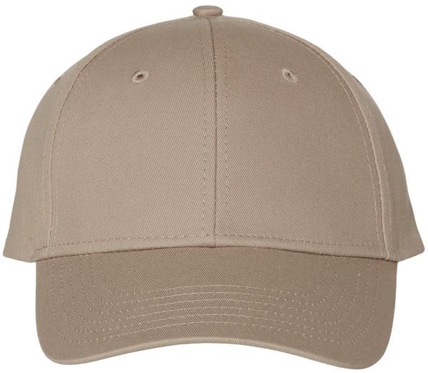 Am image of a Custom Valucap Chino Cap in Khaki!