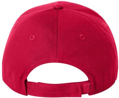 Am image of a Custom Valucap Chino Cap in Red!