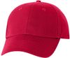 Am image of a Custom Valucap Chino Cap in Red!