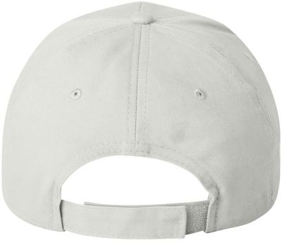 Am image of a Custom Valucap Chino Cap in White!