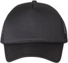 Am image of a Custom Valucap Foam Mesh Back Trucker Cap in Black/black!