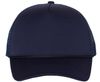 Am image of a Custom Valucap Foam Mesh Back Trucker Cap in Navy/navy!