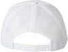 Am image of a Custom Valucap Foam Mesh Back Trucker Cap in White/White!