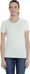 Am image of a Custom Redwood Classics Canoe Tee in White!