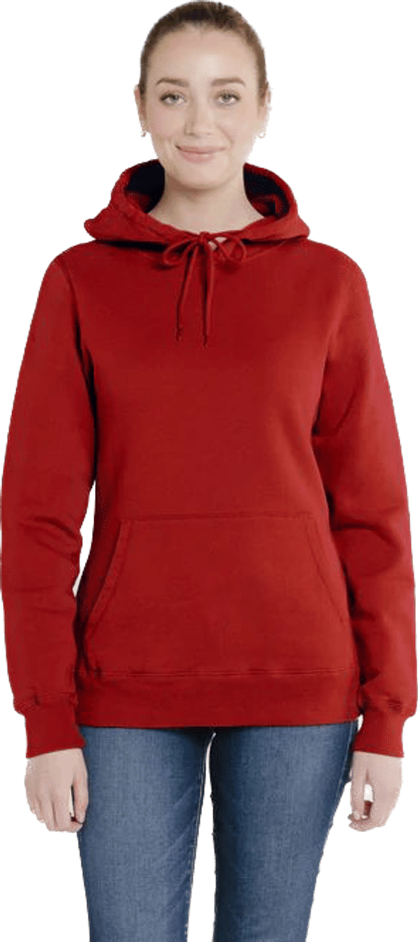 Am image of a Custom Redwood Classics Trinity Hoody in Harvest Red!