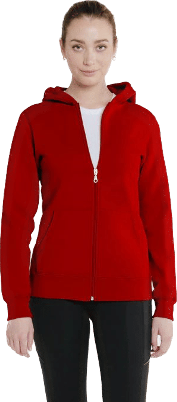 Am image of a Custom Redwood Classics Balsam Hoody in Harvest Red!