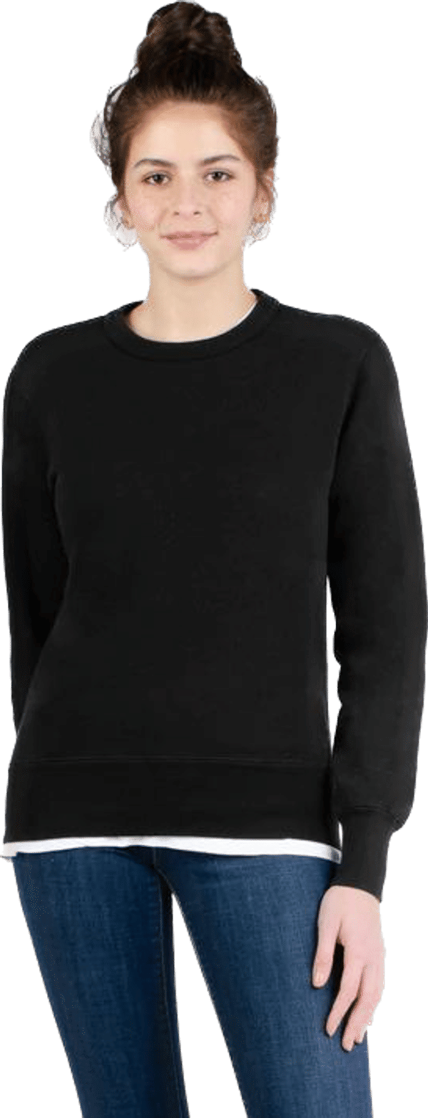 Am image of a Custom Redwood Classics Kootenay Crewneck in Black!