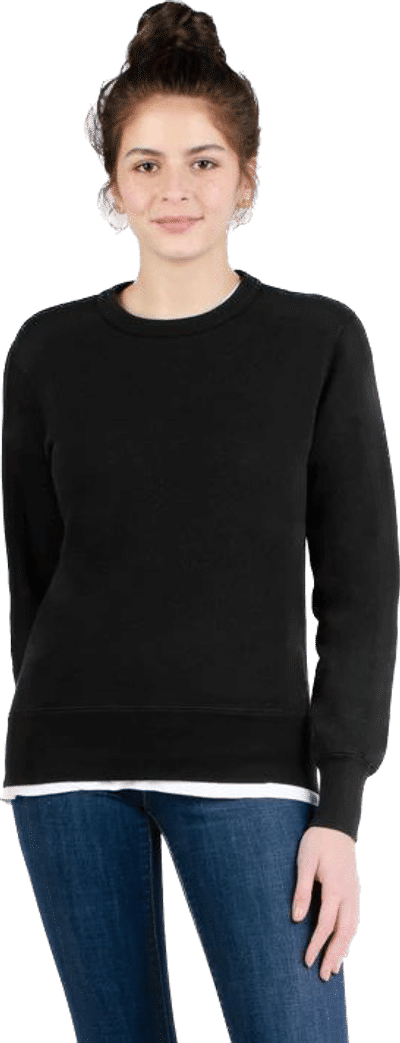 Am image of a Custom Redwood Classics Kootenay Crewneck in Black!