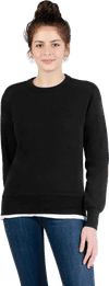 Am image of a Custom Redwood Classics Kootenay Crewneck in Black!