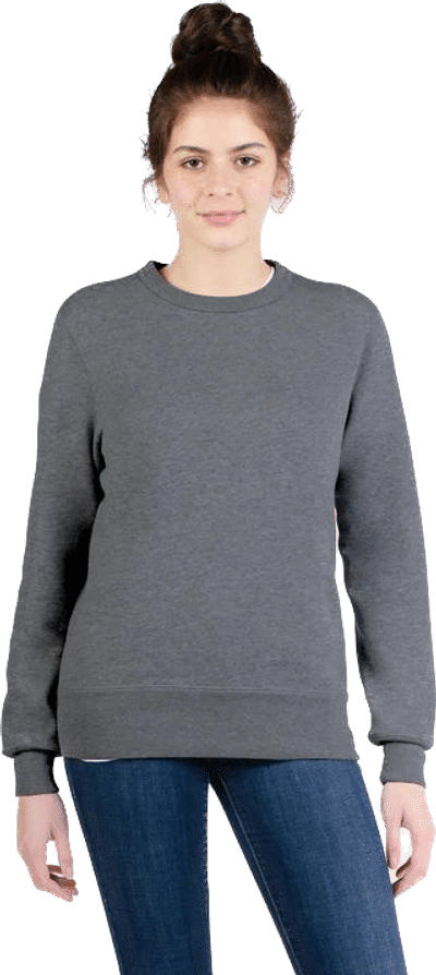 Am image of a Custom Redwood Classics Kootenay Crewneck in Charcoal Mix!