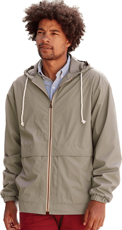Custom Weatherproof Vintage Hooded Rain Jacket Coastal Reign