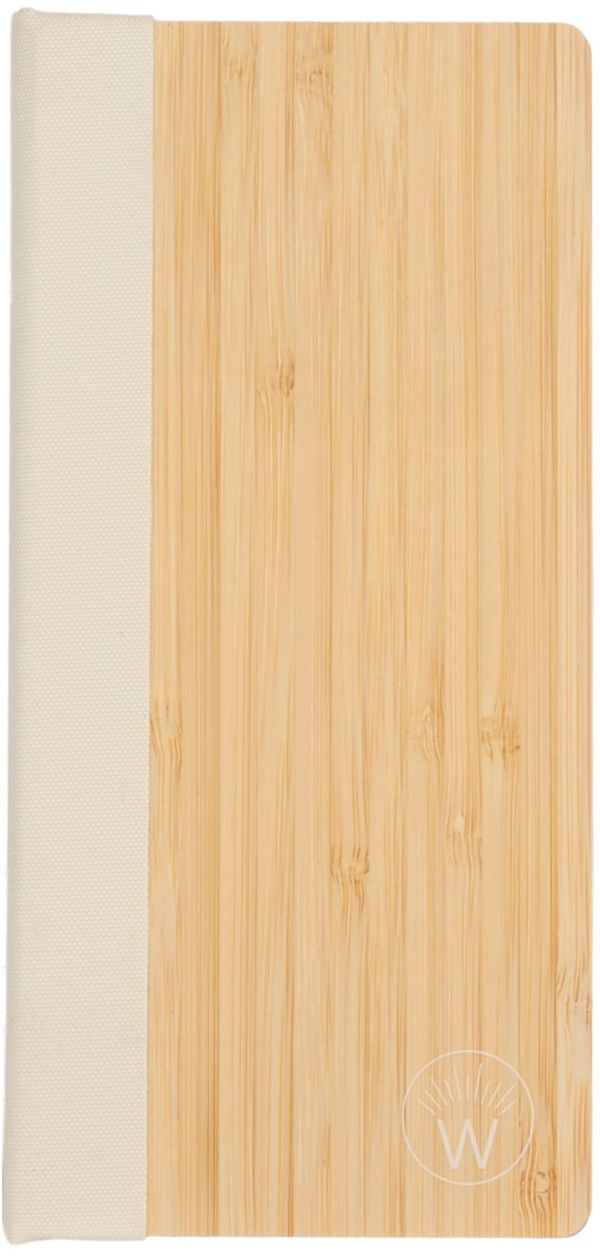 An image of a Custom Wellable FSC Bamboo Sticky Note Pad in Natural!