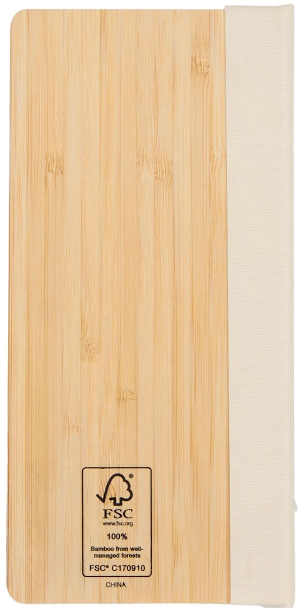 An image of a Custom Wellable FSC Bamboo Sticky Note Pad in Natural!