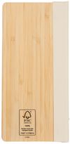An image of a Custom Wellable FSC Bamboo Sticky Note Pad in Natural!