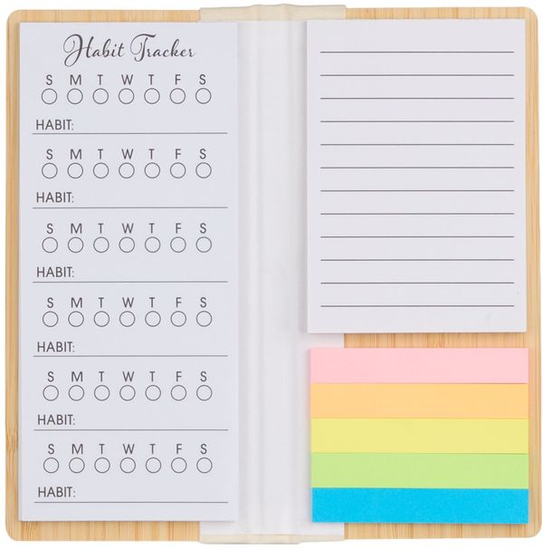 An image of a Custom Wellable FSC Bamboo Sticky Note Pad!
