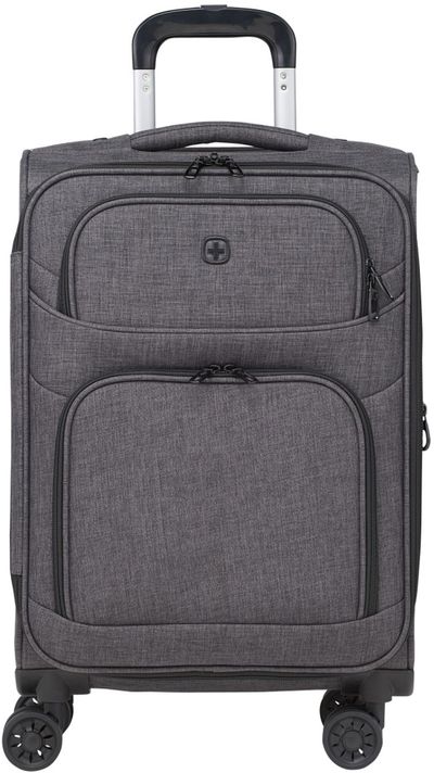 Am image of a Custom Wenger RPET 21 inch Graphite Carry On in Graphite!